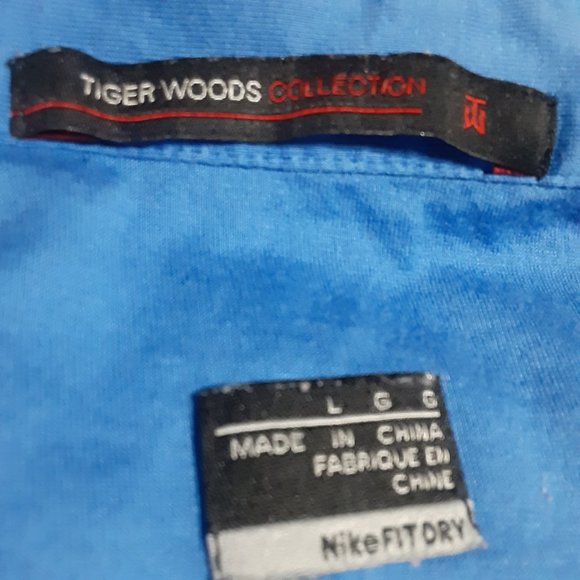 Nike Dri Fit Tiger Woods Collection Men's Polo Golf Shirt in Size L - Picture 3 of 5